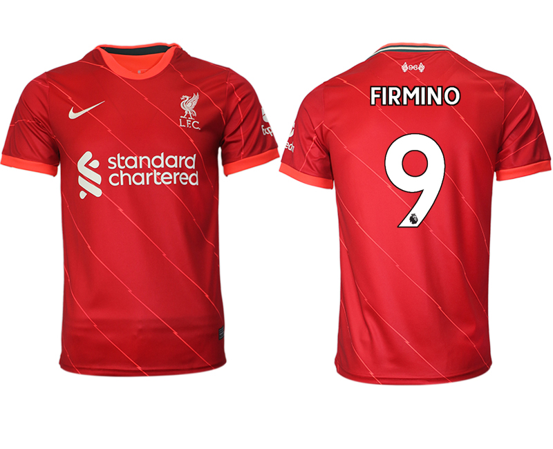 Men 2021-2022 Club Liverpool home aaa version red #9 Soccer Jersey->liverpool jersey->Soccer Club Jersey